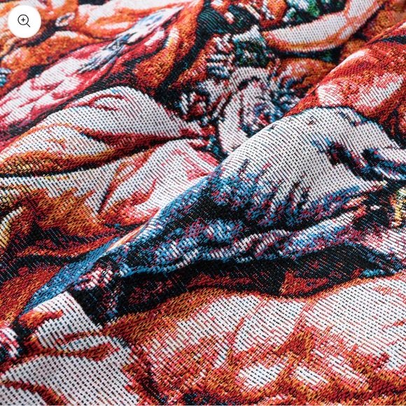 Vibrant Red and Green Athletic Shorts with Dynamic Design - Picture 3 of 15